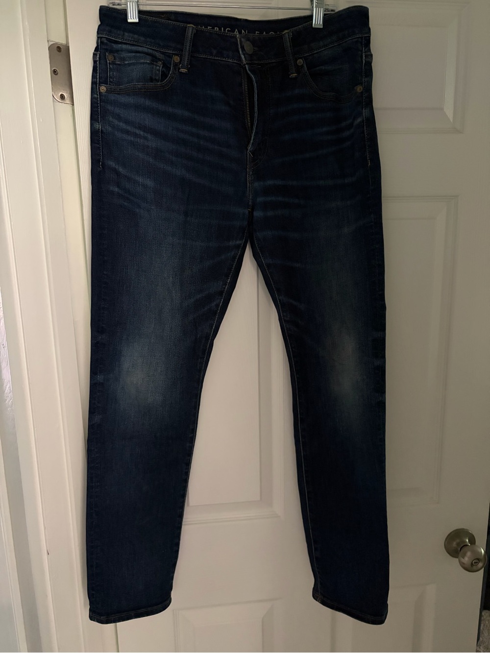 American Eagle Men's Dark Blue Airflex Jeans Size 33x30